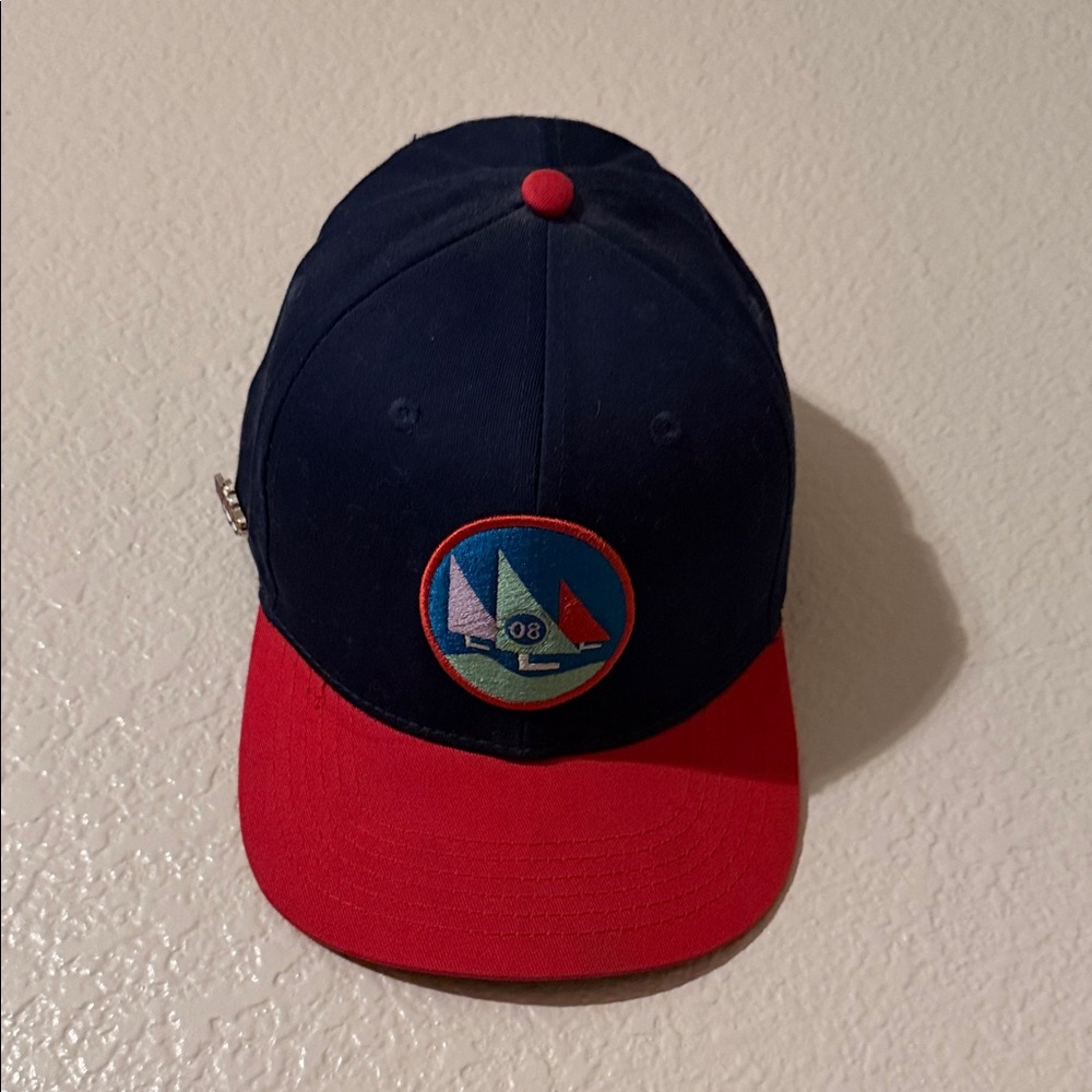 Pink Navy and Red Cap